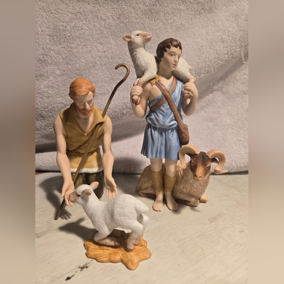 Lenox renaissance nativity 1991 set the shepherds - Picture 2 of 4